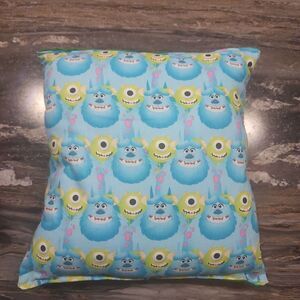 Cotton Fabric Pillow Handmade by Me From Purchased  Licensed Monster Inc Fabric
